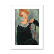 Woman with Red Hair Framed & Mounted Print