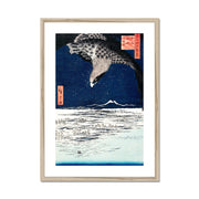 Japanese hawk vintage Ukiyo-e Framed & Mounted Print