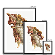 Aesthetic Sandro Botticelli's woman illustration Framed & Mounted Print