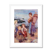Mussel-Fishers at Berneval Framed & Mounted Print