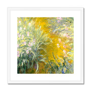 The Path through the Irises Framed & Mounted Print
