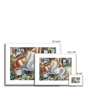 Horses in landscape Framed & Mounted Print