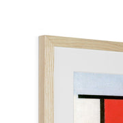 Composition with Red, Yellow, Blue, and Black Framed & Mounted Print