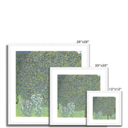 Rosebushes under the Trees Framed & Mounted Print