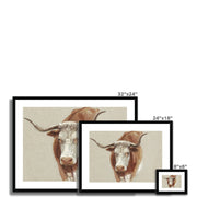 Head of a Cow or Ox Framed & Mounted Print