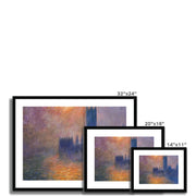 The Houses of Parliament, Sunset Framed & Mounted Print