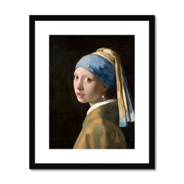 Girl with a Pearl Earring Framed & Mounted Print
