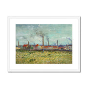 Factories at Clichy Framed & Mounted Print