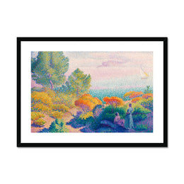 Two Women by the Shore, Mediterranean Framed & Mounted Print