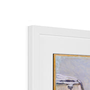 Rue Eugène Moussoir at Moret: Winter Framed & Mounted Print