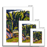 Red Tree Framed & Mounted Print