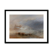Wreckers -- Coast of Northumberland, with a Steam-Boat Assisting a Ship off Shore Framed & Mounted Print