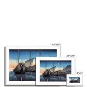 Junks in Inatori Bay, Izu Framed & Mounted Print