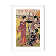 Gotenyama no Hanami Hidari Framed & Mounted Print