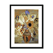 Etruscan Vase with Flowers Framed & Mounted Print