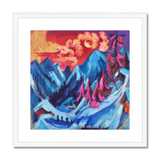 Winter Landscape in Moonlight Framed & Mounted Print