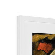 Abstraction; Blue, Yellow and Green Framed & Mounted Print