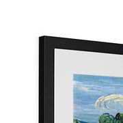 Green Wheat Field with Cypress Framed & Mounted Print