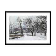 Snow at Louveciennes Framed & Mounted Print