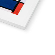 Composition with Red, Yellow, Blue, and Black Framed & Mounted Print