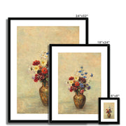 Flowers in a Vase Framed & Mounted Print