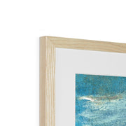 Aesthetic cloud painting background Framed & Mounted Print