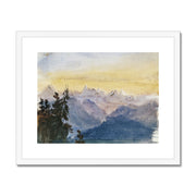 View from Mount Pilatus Framed & Mounted Print