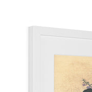 Tree and chrysanthemums Framed & Mounted Print