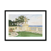 Terrace, Vizcaya Framed & Mounted Print