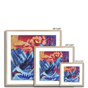 Winter Landscape in Moonlight Framed & Mounted Print