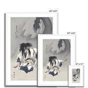 Scene from the Noh theater play Nue Framed & Mounted Print
