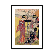 Gotenyama no Hanami Hidari Framed & Mounted Print