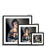 Boy with a Basket of Fruit  Framed & Mounted Print