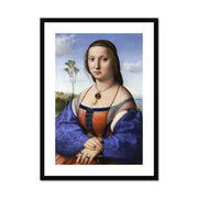 Portrait of Maddalena Strozzi Doni Framed & Mounted Print