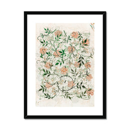 Jasmine Pattern Artwork Framed & Mounted Print