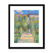 The Artist's Garden at Vétheuil Framed & Mounted Print