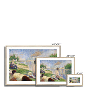 Final Study for “Bathers at Asnières” Framed & Mounted Print