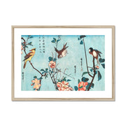 Japanese birds and flowers Framed & Mounted Print