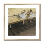 Dancers Practicing at the Barre Framed & Mounted Print