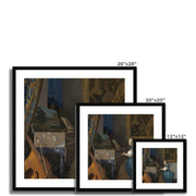 Young Woman Seated at a Virginal Framed & Mounted Print