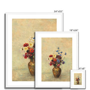 Flowers in a Vase Framed & Mounted Print