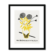 With the Compliments of the Season (Design no. 3) Framed & Mounted Print