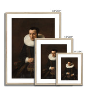 An Old Lady with a Book Framed & Mounted Print