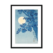 Blossoming Cherry on a Moonlit Night Framed & Mounted Print