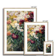 Chrysanthemums in the Garden at Petit–Gennevilliers Framed & Mounted Print