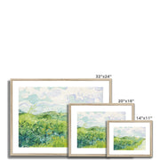 Green Wheat Fields, Auvers Framed & Mounted Print