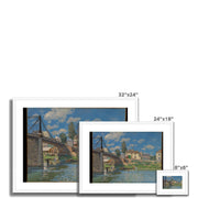 The Bridge at Villeneuve-la-Garenne Framed & Mounted Print