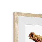 Aesthetic Sandro Botticelli's woman illustration Framed & Mounted Print