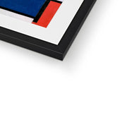 Composition with Red, Yellow, Blue, and Black Framed & Mounted Print