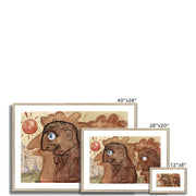 Caricature of Leo Gestel and his wife Framed & Mounted Print